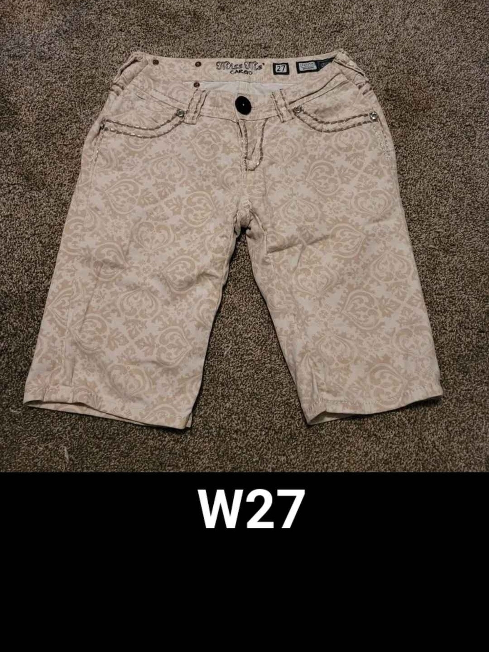 Womens Miss Me Bermuda Carfo Shorts